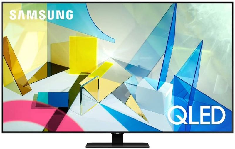 Photo 1 of SAMSUNG 65-inch Class QLED Q80T Series - 4K UHD Direct Full Array 12X Quantum HDR 12X Smart TV with Alexa Built-in (QN65Q80TAFXZA, 2020 Model)
