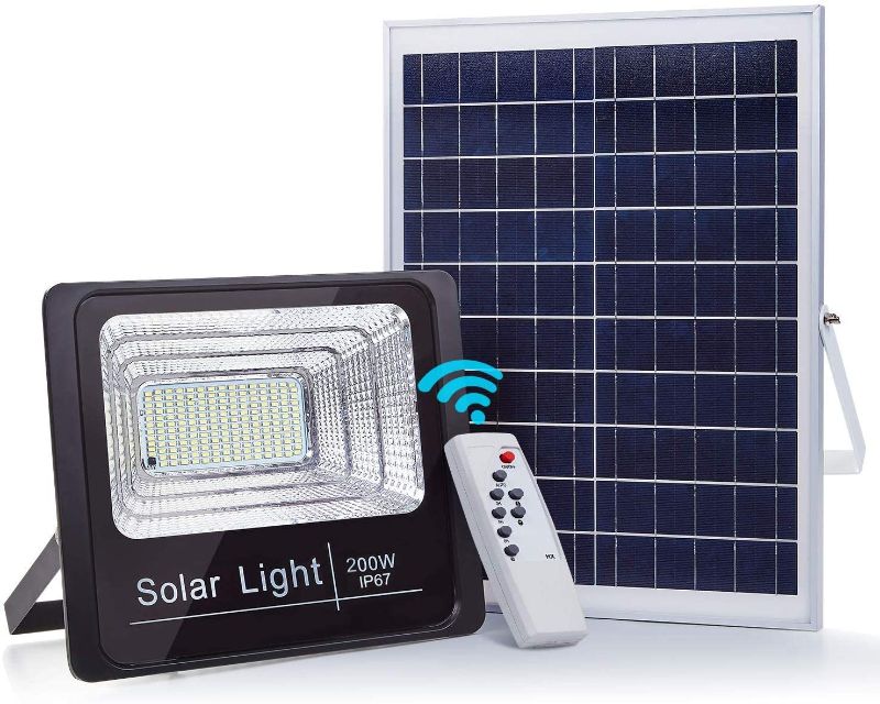 Photo 1 of 200W Led Solar Flood Lights Outdoor Street Light