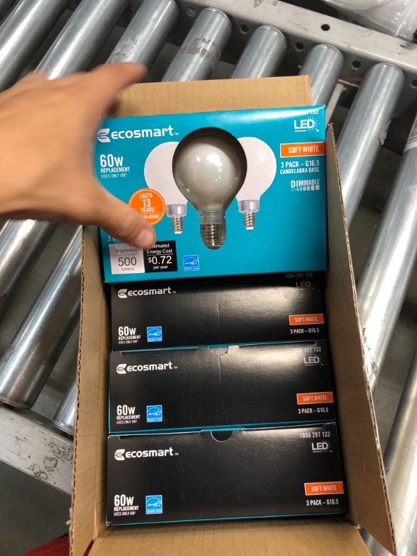 Photo 1 of 60-Watt Equivalent A15 Dimmable Appliance Fan Frosted Glass Filament LED Vintage Edison Light Bulb Daylight (3-Pack)
