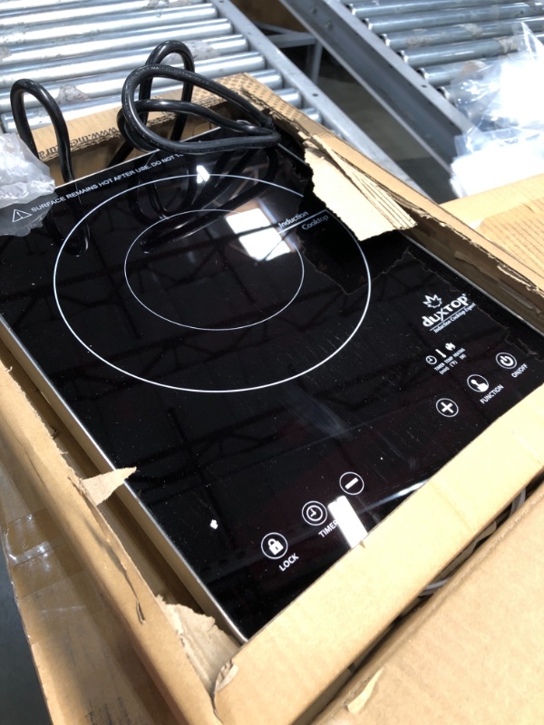 Photo 2 of Duxtop Built-in Countertop Burner, Portable Induction Cooktop, Sensor Touch Induction Burner, 170-Minute Timer, Safety Lock, 1800W BT-200T1/8600BI
