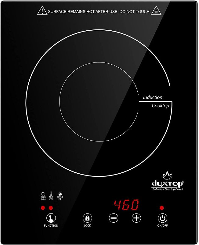 Photo 1 of Duxtop Built-in Countertop Burner, Portable Induction Cooktop, Sensor Touch Induction Burner, 170-Minute Timer, Safety Lock, 1800W BT-200T1/8600BI
