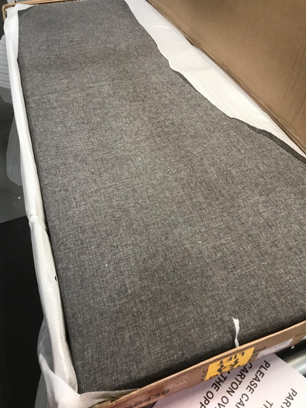 Photo 1 of DHP 4156439 Janford Upholstered Bed, Grey Linen - Queen