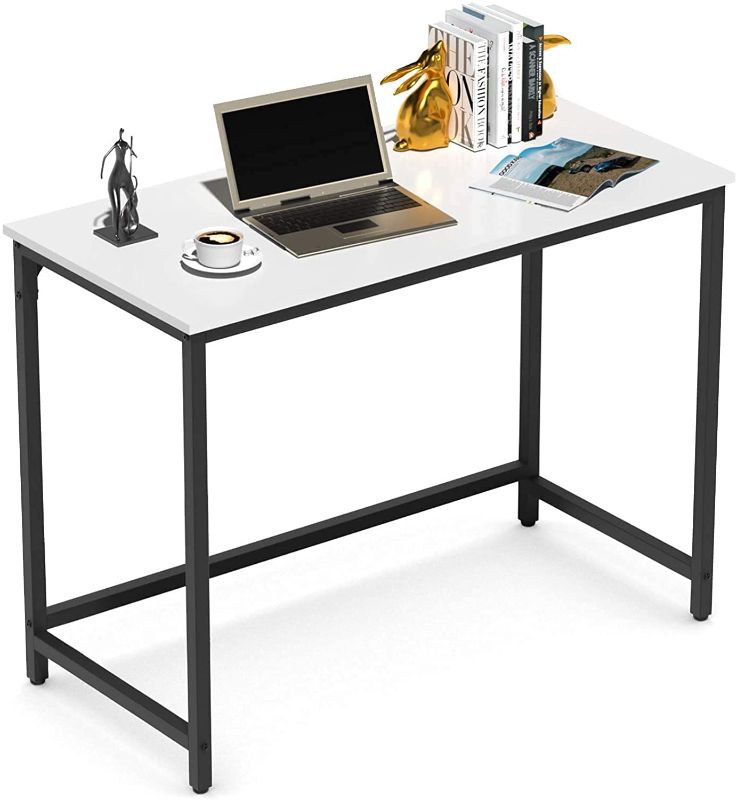 Photo 1 of Similar To Stock Photo**
39 inch Computer Desk, Writing Desk for Home Office Personal Workstation for Small Space White
