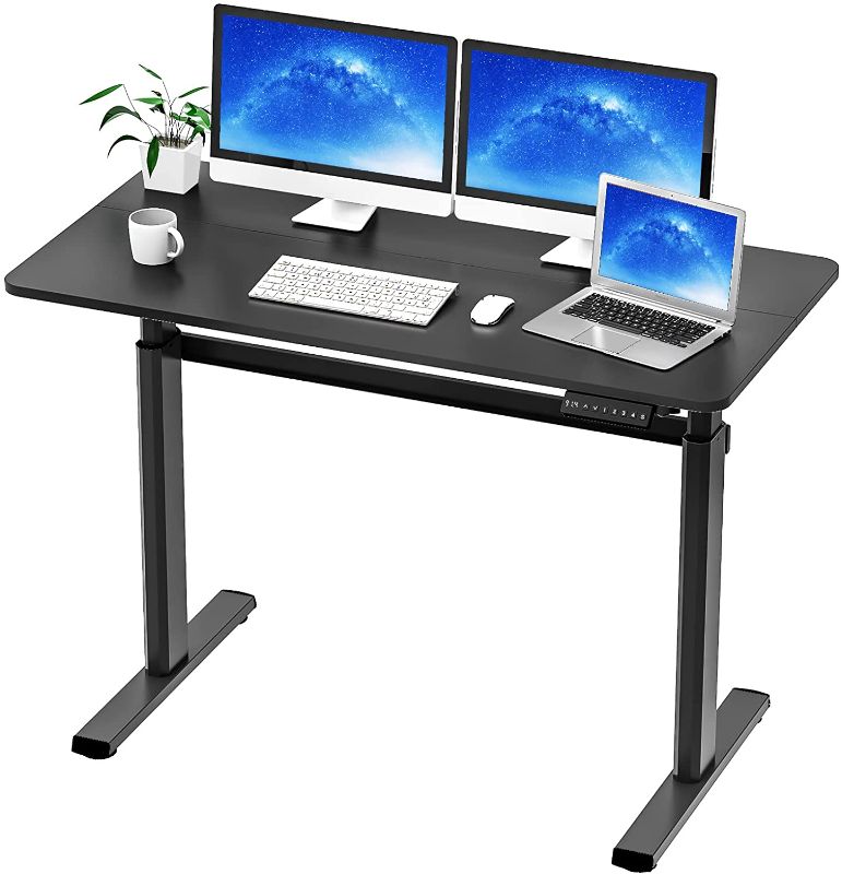 Photo 1 of STOCK PHOTO JUST FOR REFERENCE***
TEMPSPACE- Electric Standing Desk- 48 x 24 inch, Black