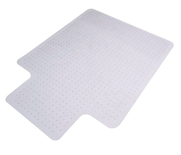 Photo 1 of Mind Reader Clear 36 in. X 48 in. Plastic Anti-Skid Office Chair Mat
