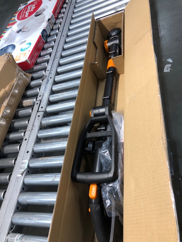 Photo 2 of **MISSING BATTERY** WORX WG170 2 GT Revolution 20V PowerShare 12 Grass Trimmer Edger Mini Mower 2 0Ah Battery and Charger Included Black and Orange
