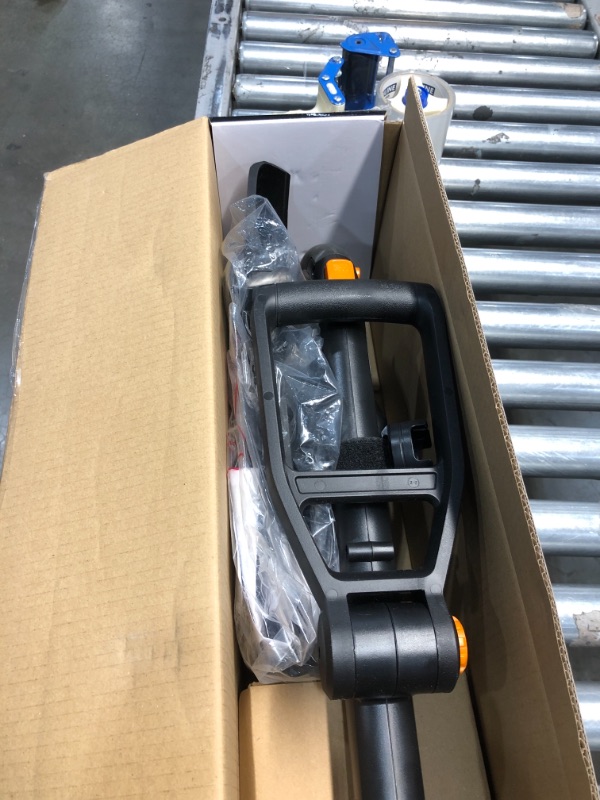 Photo 3 of **MISSING BATTERY** WORX WG170 2 GT Revolution 20V PowerShare 12 Grass Trimmer Edger Mini Mower 2 0Ah Battery and Charger Included Black and Orange
