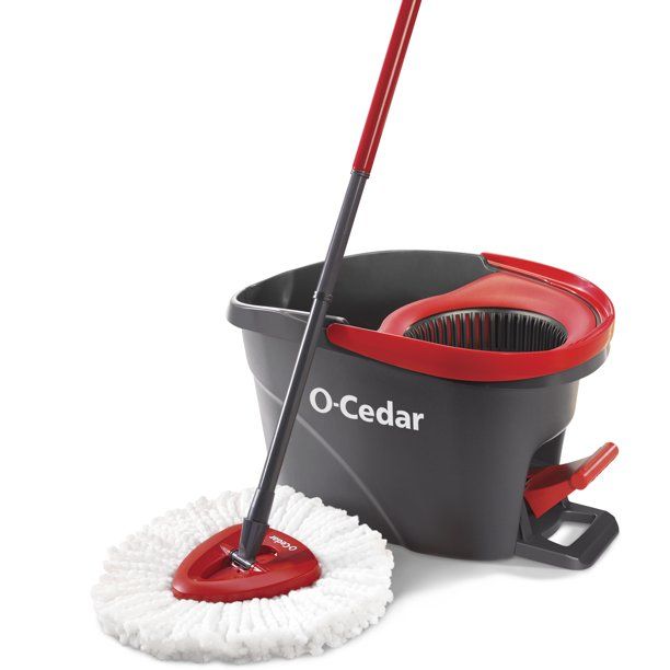 Photo 1 of *Used* *Dirty from previous use*
O-Cedar EasyWring Microfiber Spin Mop & Bucket Floor Cleaning System