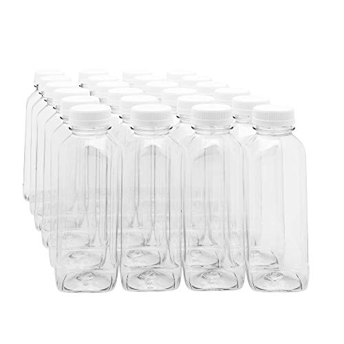 Photo 1 of *100 piece*
16-OZ Square Plastic Juice Bottles - Cold Pressed Clear Food Grade PET Bottles with Tamper Evident Safety Cap: Perfect for Juice Shops, Cafes and Cate
