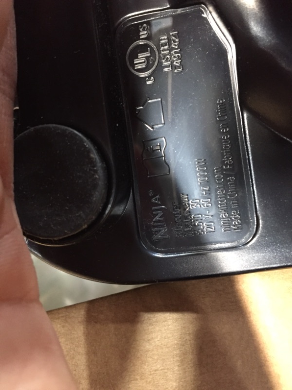 Photo 1 of Ninja BL610 Professional 72 Oz Countertop Blender with 1000-Watt Base and Total Crushing Technology for Smoothies, Ice and Frozen Fruit, Black, 9.5 in L x 7.5 in W x 17 in H
