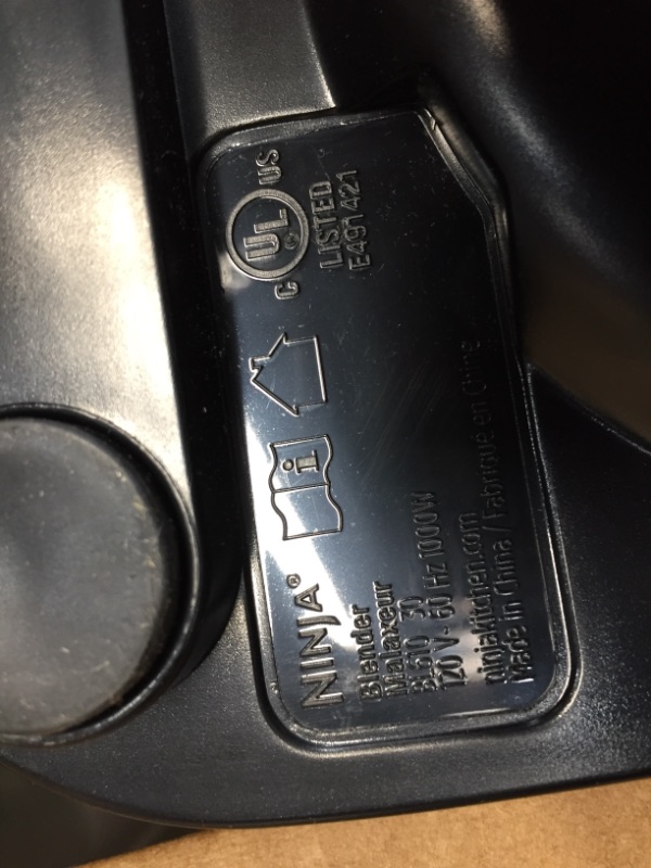 Photo 1 of Ninja BL610 Professional 72 Oz Countertop Blender with 1000-Watt Base and Total Crushing Technology for Smoothies, Ice and Frozen Fruit, Black, 9.5 in L x 7.5 in W x 17 in H
