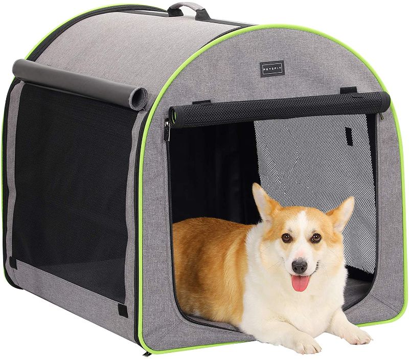 Photo 1 of 29.5"X24.4"X25.2"- Petsfit Portable Soft Collapsible Dog Crate Travel Soft Kennel
