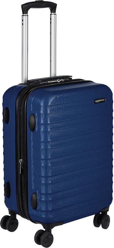 Photo 1 of 21" Amazon Basics Hardside Spinner, Navy Blue
