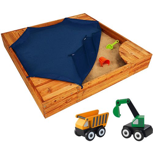 Photo 1 of KidKraft Backyard Sandbox - Honey
