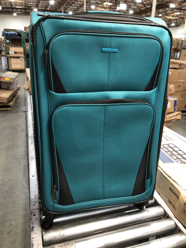 Photo 2 of 31" U.S. Traveler Aviron Bay Expandable Softside Luggage with Spinner Wheels, Teal