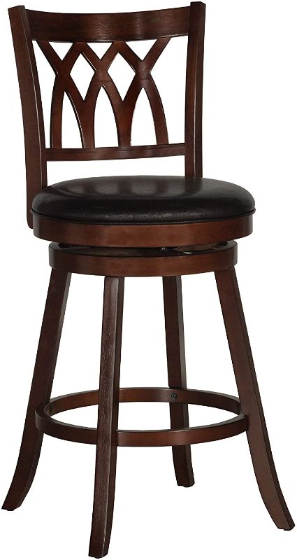 Photo 1 of 23" x 19.5" x 46.75"- Hillsdale Tateswood Swivel Bar Height Stool, Cherry
