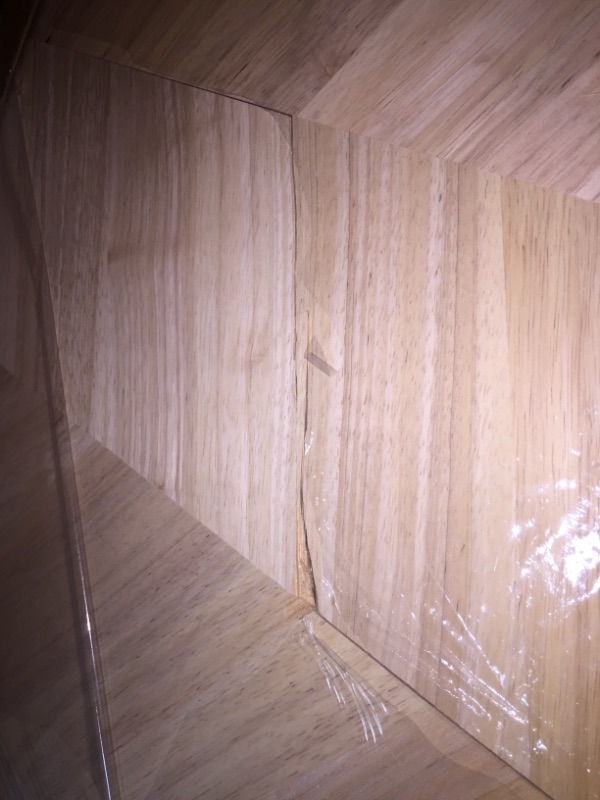 Photo 4 of *Damaged*
Unfinished Hevea Chevron 6 ft. L x 25 in. D x 1.5 in. T Butcher Block Countertop
