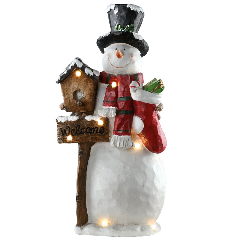 Photo 1 of 36" LED Lit Snowman Decoration
