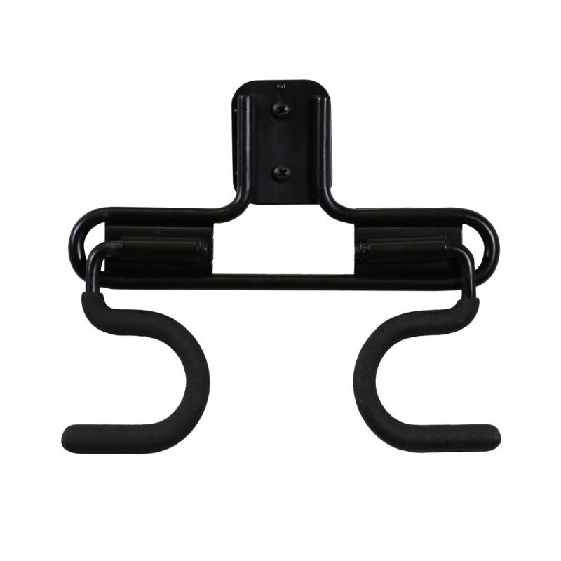 Photo 1 of 10 pack Everbilt 50 Lbs. Heavy-Duty Wall Mounted Steel Double S-Hook in Vinyl Coated Black Mounting Hardware Included
