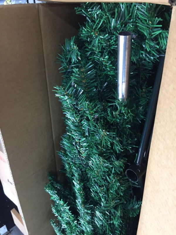 Photo 1 of *Needs fuse replacement*
Seasonal Expressions 904938 7.5 Ft. Premium Spruce Artificial Holiday Christmas Tree for Home-Easy Assembly-Prelit with 400 Ct. Multicolor LED Lights,
