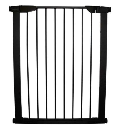 Photo 1 of 36 in. H x 29.5 in. to 32.5 in. W x 1 in. D Extra Tall Premium Pressure Gate Black
