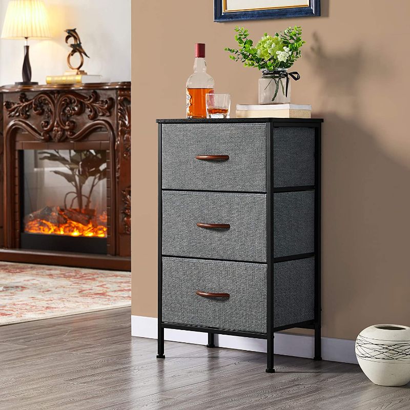 Photo 1 of *PHOTO USED FOR REFERENCE*
3-Drawer Nightstand End Table Storage Chest Tower