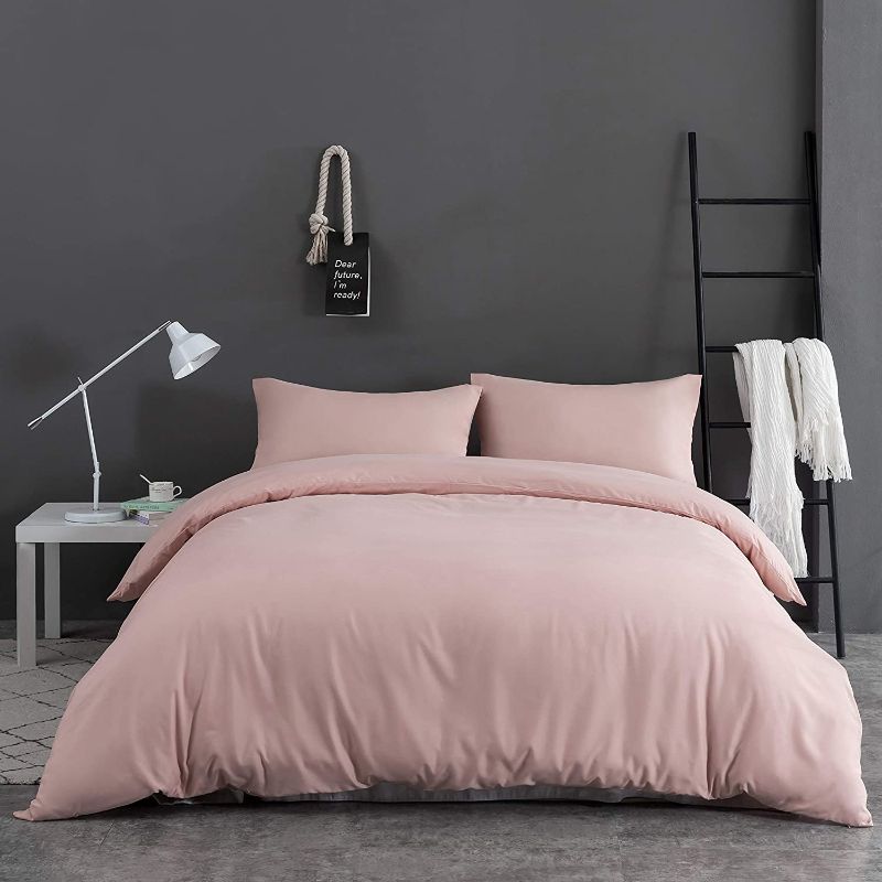 Photo 1 of  Pink Microfiber Comforter Cover-king