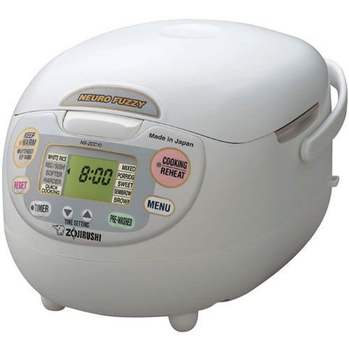 Photo 1 of Zojirushi NS-ZCC10 Neuro Fuzzy Rice Cooker and Warmer with 9.5-inch Rice Washing Bowl Bundle (2 Items)