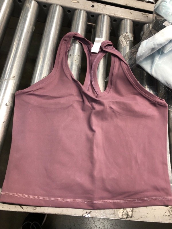 Photo 2 of FELTATY Sports Bras for Women - Seamless Comfortable Tank Style Sports Yoga Bras- PINK
