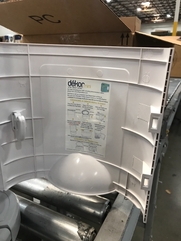 Photo 1 of Dekor Plus Hands-Free Diaper Pail, White

