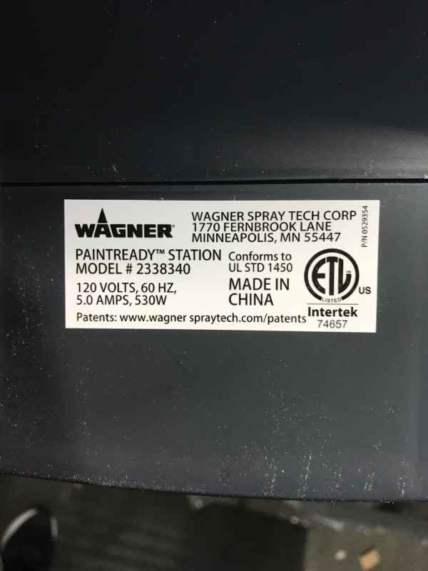 Photo 1 of Wagner Spraytech 0529017 PaintREADY Station HVLP Stationary Paint Sprayer, Great for Spraying Sheds, Decks and Walls
