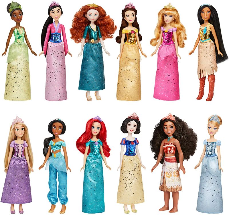 Photo 1 of Disney Princess Royal Collection, 12 Royal Shimmer Fashion Dolls with Skirts and Accessories, Toy for Girls 3 Years Old and Up (Amazon Exclusive)
