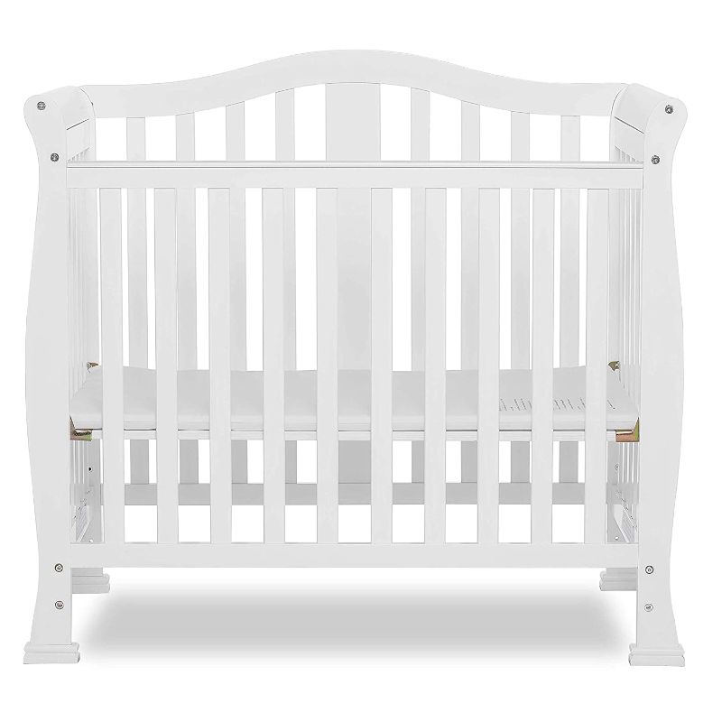 Photo 1 of Dream On Me Naples 4-in-1 Convertible Mini Crib in White