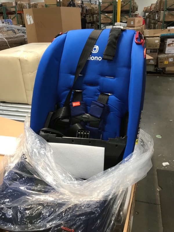 Photo 2 of Diono Radian 3R, 3-in-1 Convertible Car Seat, Rear Facing & Forward Facing, 10 Years 1 Car Seat, Slim Fit 3 Across, Blue Sky
