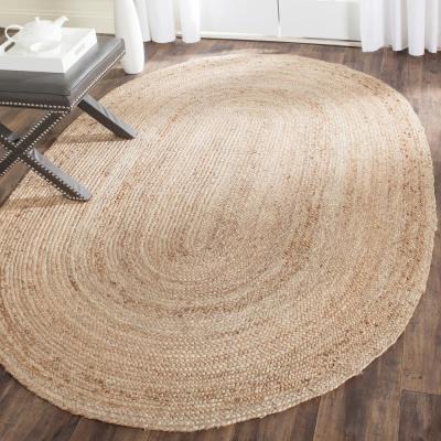 Photo 1 of 3' X 5' OVAL WOOVEN RUG