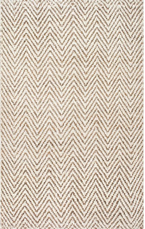 Photo 1 of 5'3"x7'3" Rug-Global Plush Shag Cream And Beige
