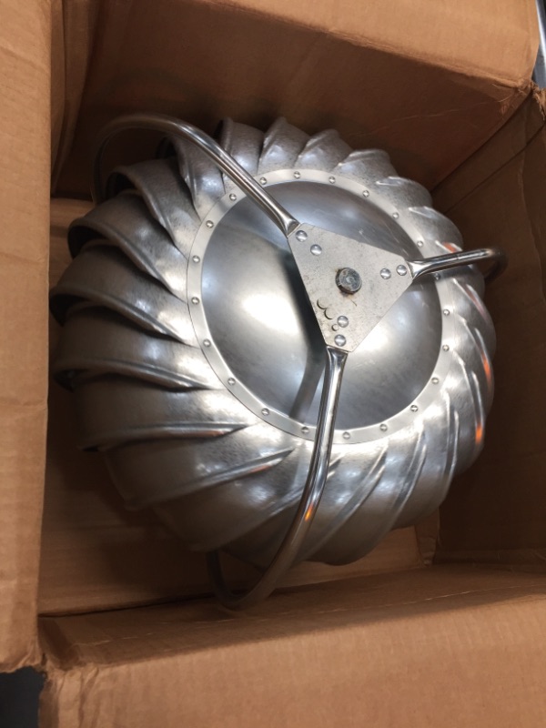 Photo 2 of 12 in. Galvanized Externally Braced Replacement Turbine Head