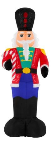 Photo 1 of 12 ft. Pre-Lit LED Giant-Sized Lightshow Airblown Nutcracker Christmas Inflatable