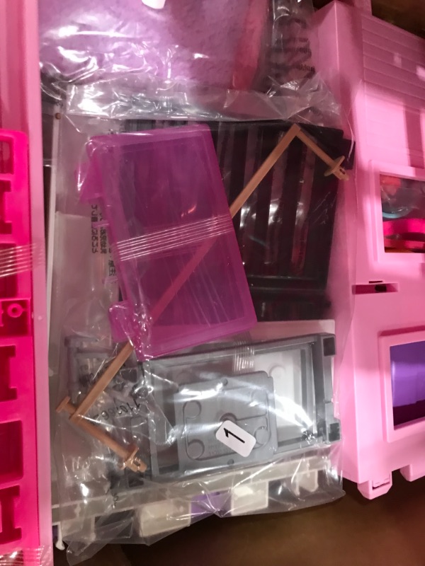 Photo 5 of Barbie Dreamhouse 3 Story Dollhouse Playset W/ Pool, Slide, Elevator, and Lights
