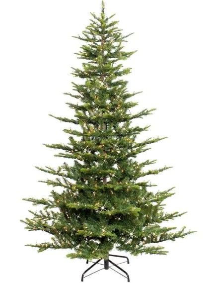 Photo 1 of //TESTED AND FUNCTIONAL, BASE LIGHTS ARE FUNCTIONAL//
PULEO INTERNATIONAL 7.5 ft. Aspen Fir Artificial Christmas Tree with 700 Warm White Lights
