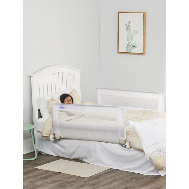 Photo 1 of //MISSING OTHER RAILING COVER//
Regalo Swing Down Double Sided Bed Rail Guard, with Reinforced Anchor Safety System, Includes Two Rail's 43-Inch Long and 20-Inch Tall
