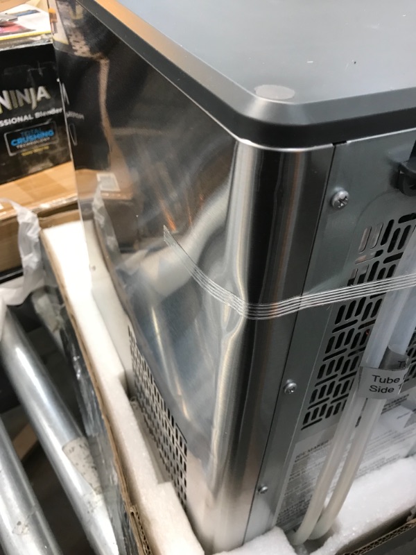 Photo 6 of //MINOR COSMETIC DAMAGE AND DENTS, MISSING ICE SCOOP// GE Profile Opal | Countertop Nugget Ice Maker with Side Tank | Portable Ice Machine with Bluetooth Connectivity | Smart Home Kitchen Essentials | Stainless Steel Finish | Up to 24 lbs. of Ice Per Day
