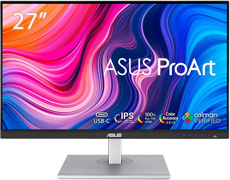 Photo 1 of //TESTED AND FUNCTIONAL//
ASUS ProArt Display 27" Monitor PA278CV - WQHD (2560 x 1440), IPS, 100% sRGB, 100% Rec. 709, ?E < 2, Calman Verified, USB Hub, USB-C, DisplayPort Daisy-chaining, HDMI, Eye Care, Height Adjustable
