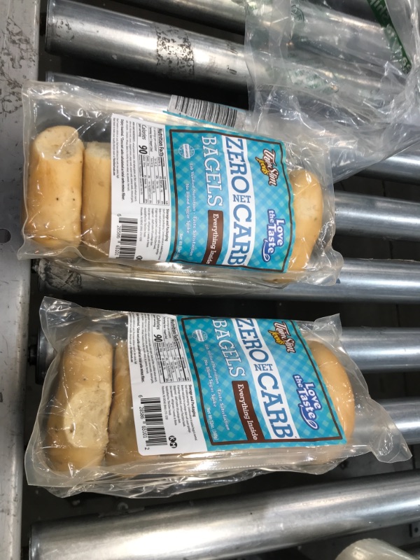 Photo 2 of ** 05/05/22** Keto Food Bagels | Keto Bread or Keto Hamburger Bun Alternative | Low Carb Everything Inside, 2 Pack (6 Diet Bagels Per Keto Friendly Food Pack) | ThinSlim Foods
