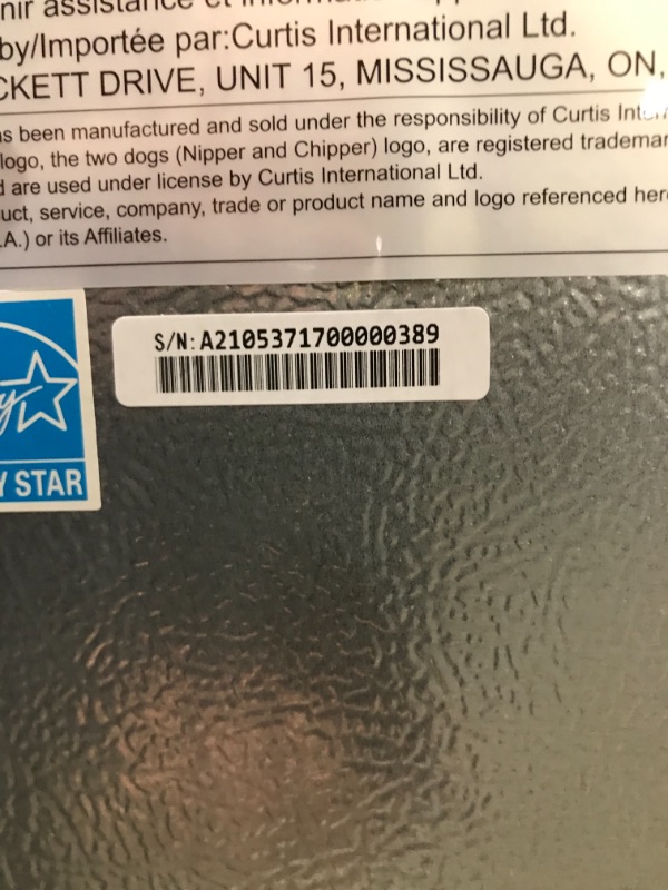 Photo 7 of **SAME MODEL DIFFERENT COLOR BLUE** RCA RFR321-FR320/8 IGLOO Mini Refrigerator, 3.2 Cu Ft Fridge, Blue
