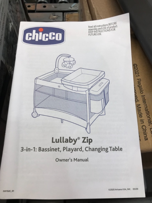 Photo 2 of Chicco Lullaby Zip All-in-One Portable Playard - Springhill
