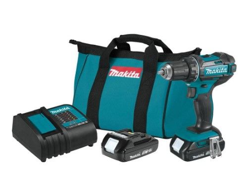 Photo 1 of 1.5 Ah 18-Volt LXT Lithium-Ion Compact Cordless 1/2 in. Driver Drill Kit
by
Makita
