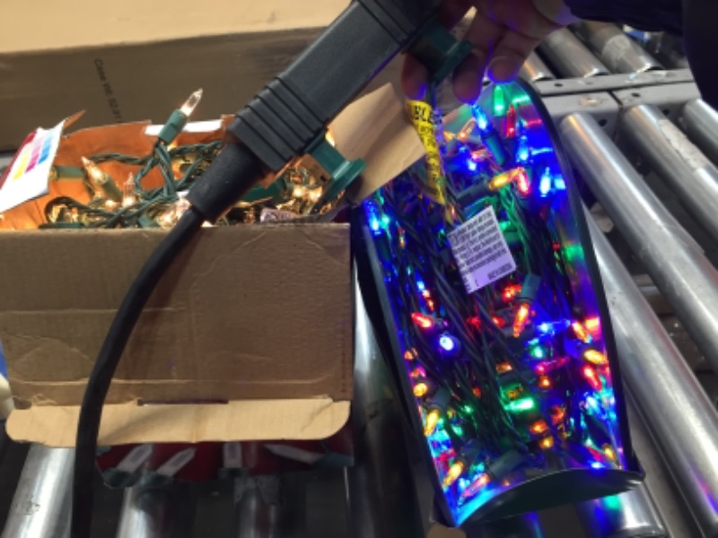 Photo 3 of 300-Light Mini Multicolor LED Christmas Lights
&
300 Clear mini lights 