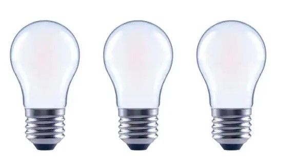 Photo 1 of 60-Watt Equivalent A15 Dimmable Frosted Glass Filament LED Vintage Edison Light Bulb Bright White (12-Pack)
