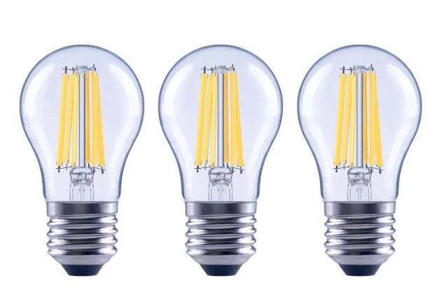 Photo 1 of 100-Watt Equivalent A15 Dimmable Appliance Fan Clear Glass Filament LED Vintage Edison Light Bulb Daylight (12-Pack)
